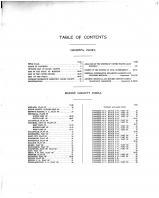 Table of Contents, Boone County 1917